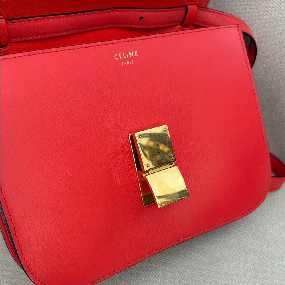 Celine Box Red Bag - Picture 6 of 6